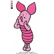 Piglet 14 Embroidery Designs
